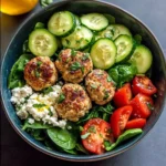 Quick & Healthy Mediterranean Turkey Meatball Bowl