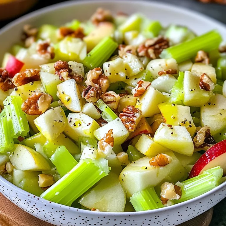 Winter Waldorf Salad with Celery and Apples