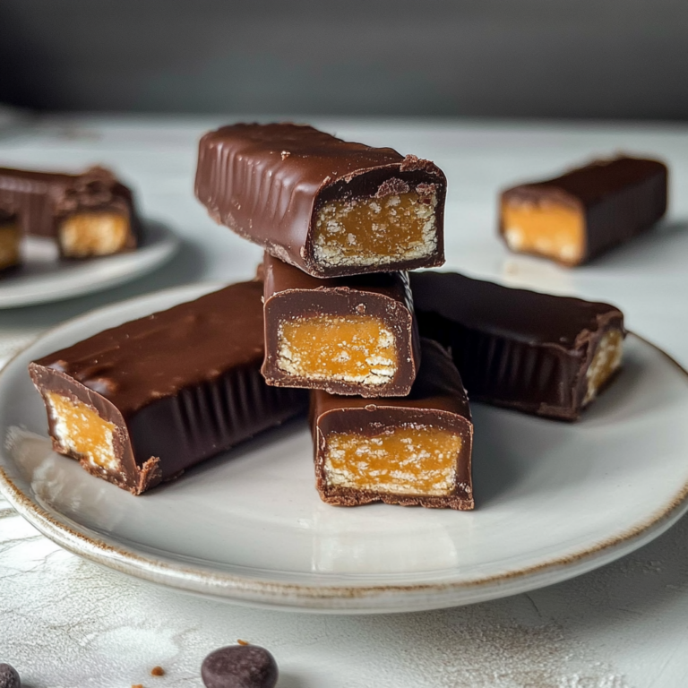 Healthy Twix Bars (Gluten-free) Homemade Recipe