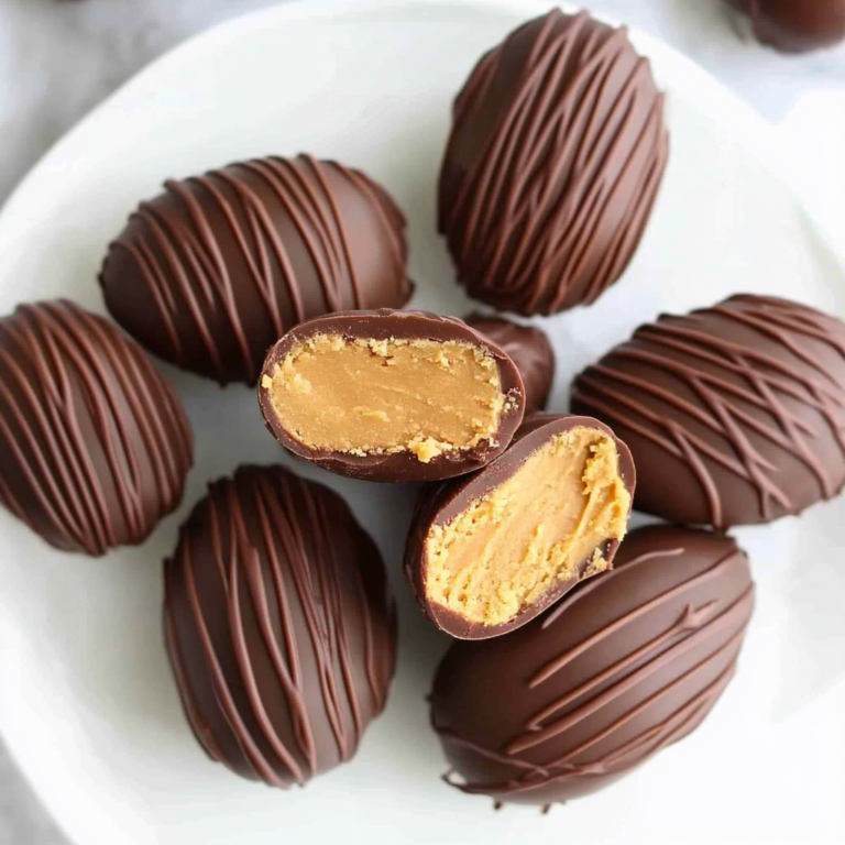 Homemade Healthy Peanut Butter Eggs