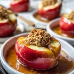 Baked Apples with Cinnamon Oat Crisp Recipe