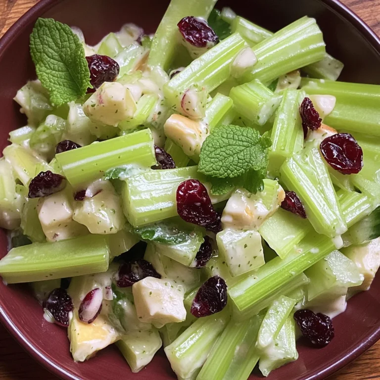 Celery Salad with Cranberries