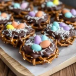 Chocolate-Covered Pretzel Nests