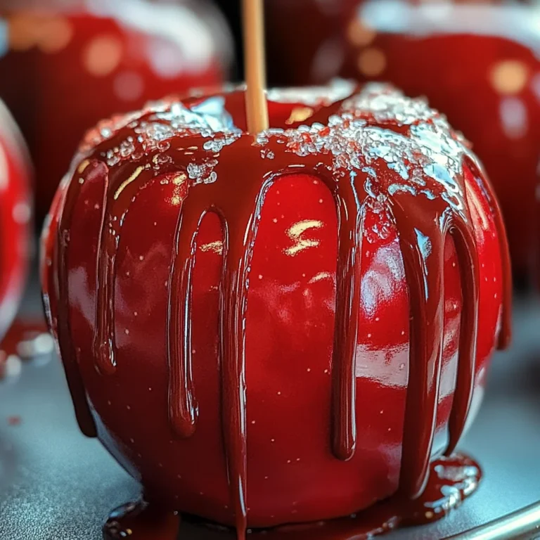 Classic Red Candy Apples Drizzle