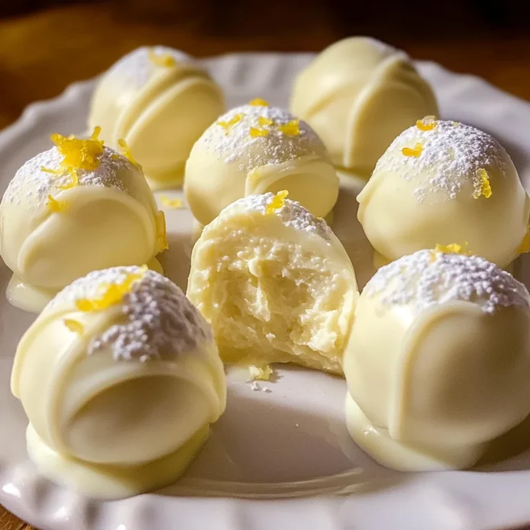 Creamy Lemon Truffles