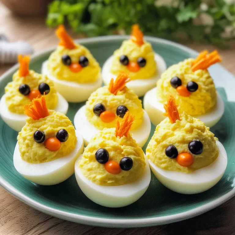Easter Egg Recipe - Deviled Egg Chicks
