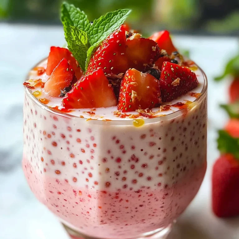 Easy 4-ingredient Strawberry Sago
