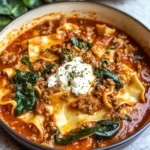 One Pot Lasagna Soup