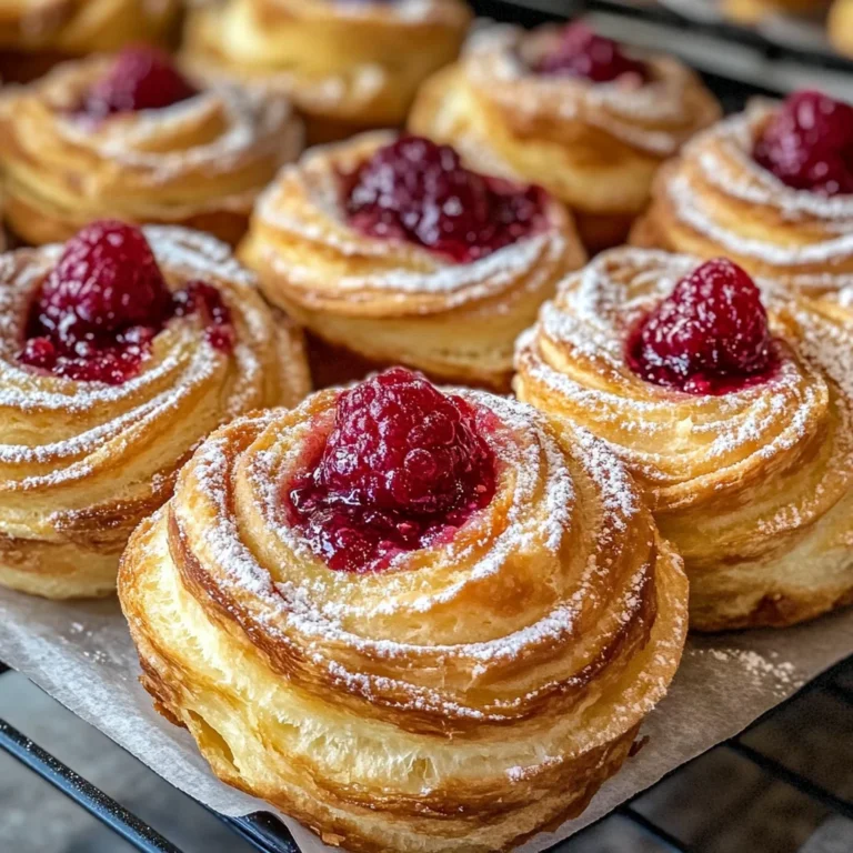 Raspberry Cream Cheese Cruffins