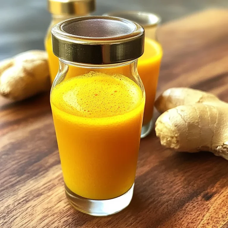 Spicy Ginger Wellness Shots