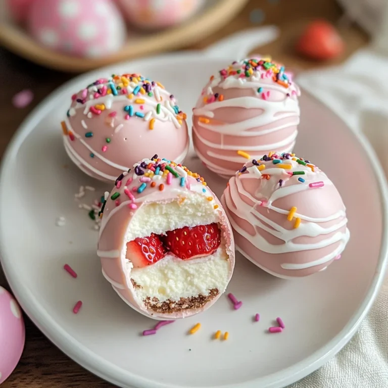 Strawberry Cheesecake Easter Egg Bites