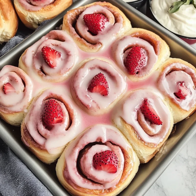Strawberry Cinnamon Rolls