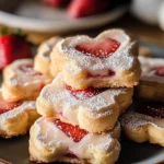 Valentine’s Day Strawberry Shortbread Cookies
