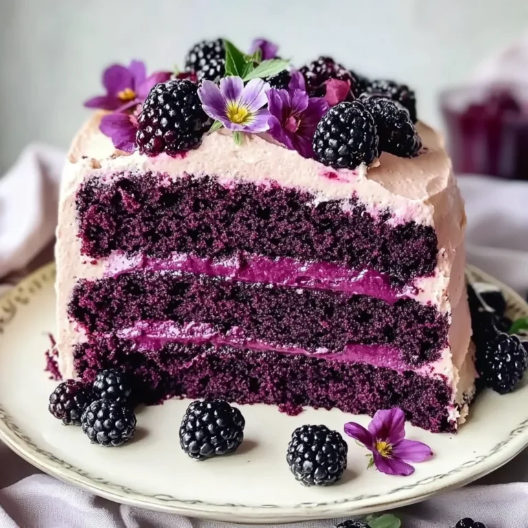 Blackberry Velvet Cake