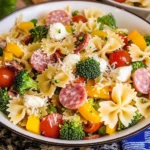 Bow Tie Pasta Salad Recipe (with Italian Dressing)