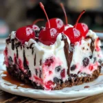 Cherry Chocolate Chip Poke Cake