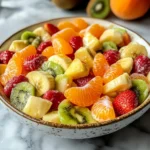 Delicious Easter Fruit Salad with Peach Pie Filling