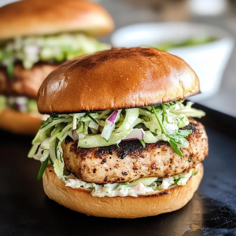 Dinner for Two: Rosemary-Apple Chicken Burgers + Slaw