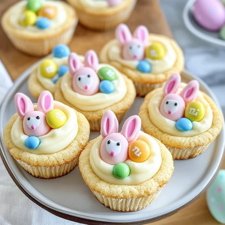 Easter Bunny Sugar Cookie Cups