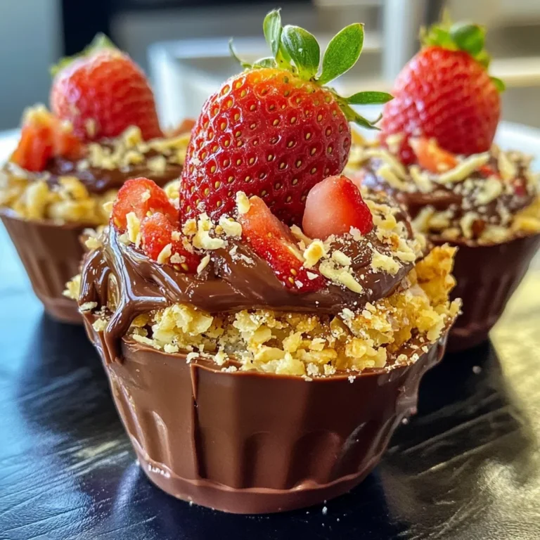 Homemade Chocolate Strawberry Cups Recipe