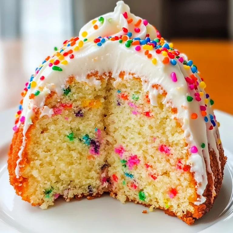 Homemade Funfetti Bundt Cake