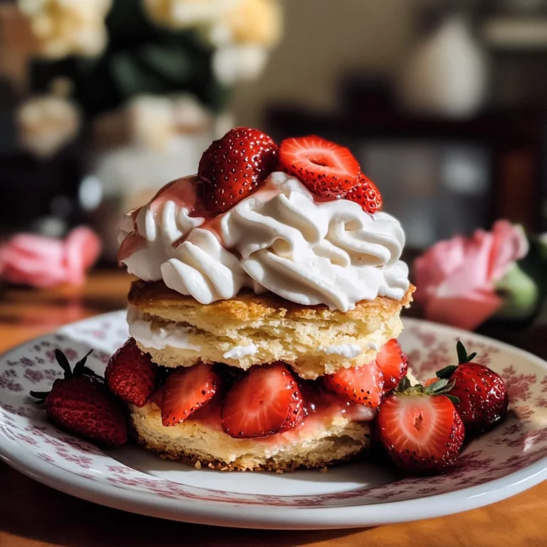 Homemade Strawberry Shortcakes with Strawberries and Perfect Whipped Cream