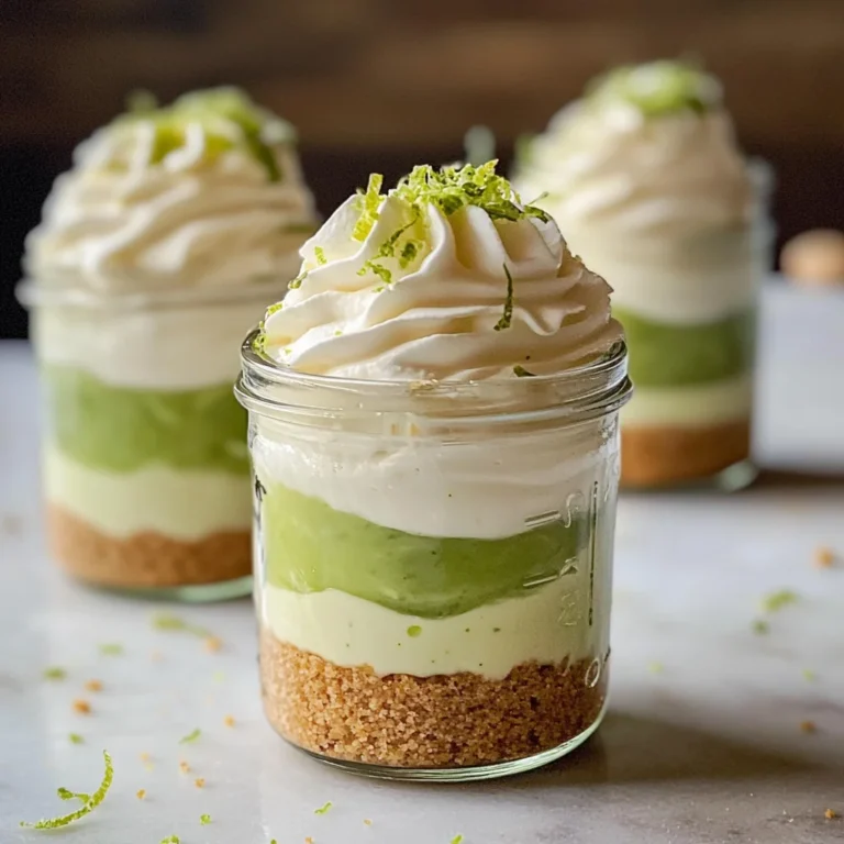 Key Lime Pie Mason Jar Desserts (no bake)