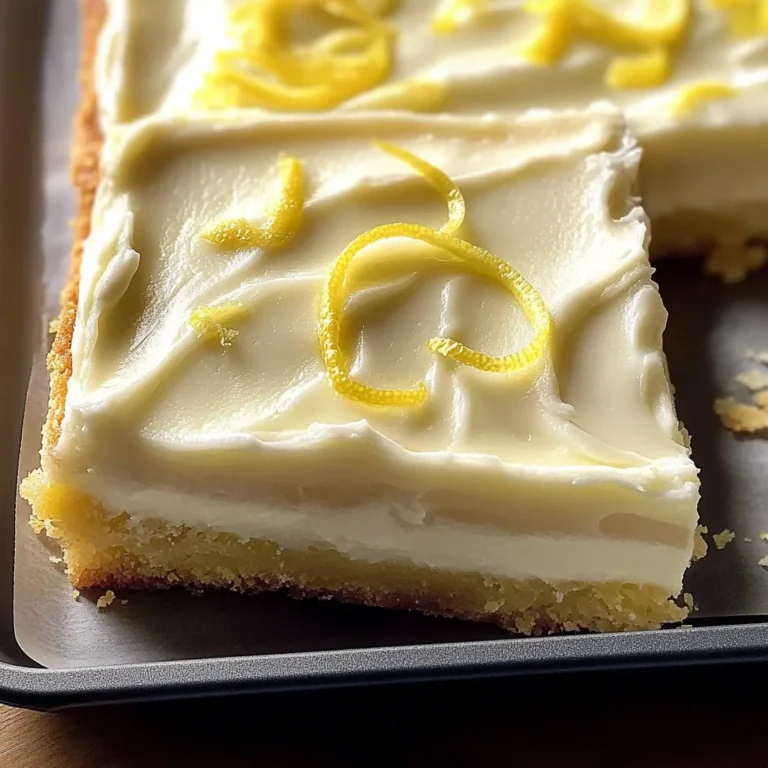 Lemon Bars with Cream Cheese for a Zesty Sweet Treat