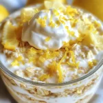 Lemon Cheesecake Overnight Oats