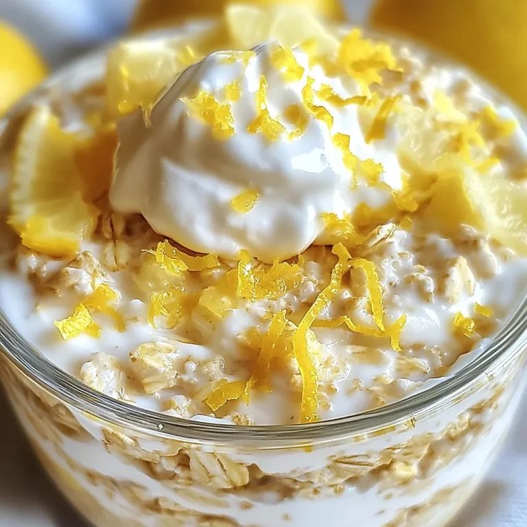 Lemon Cheesecake Overnight Oats