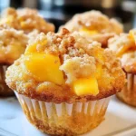 Peach Cobbler Muffins