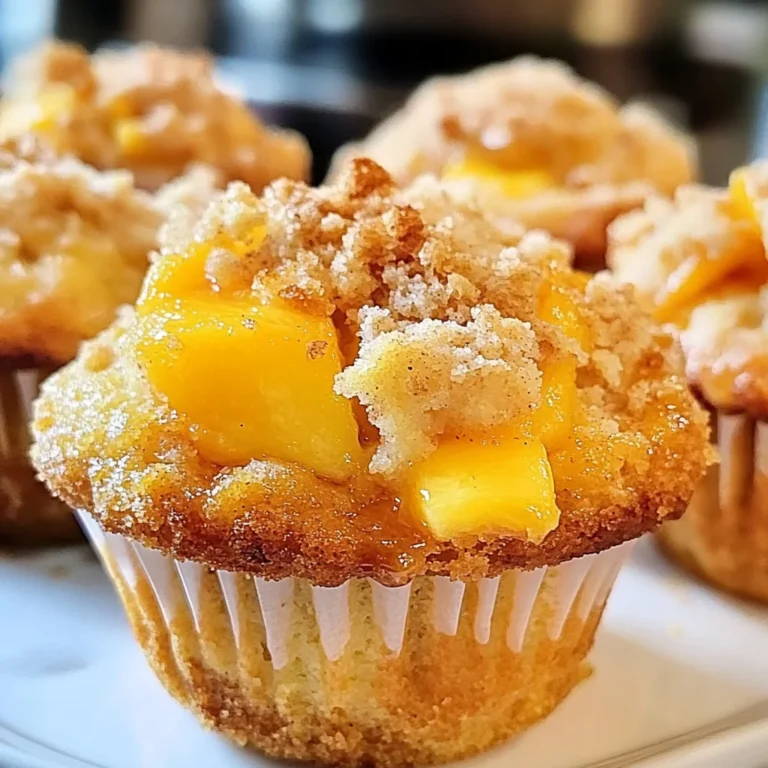 Peach Cobbler Muffins