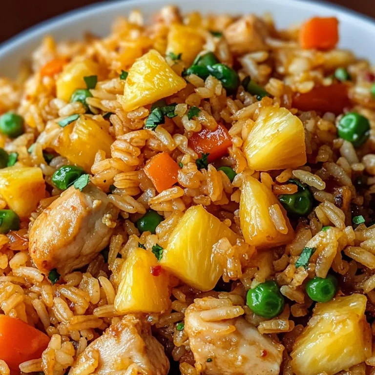 Pineapple Chicken Fried Rice Recipe