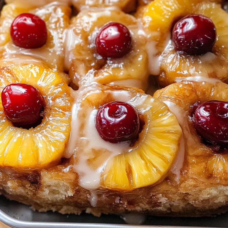Pineapple Upside Down Cinnamon Rolls