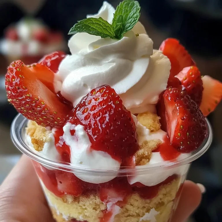 Quick Strawberry Shortcake Cups
