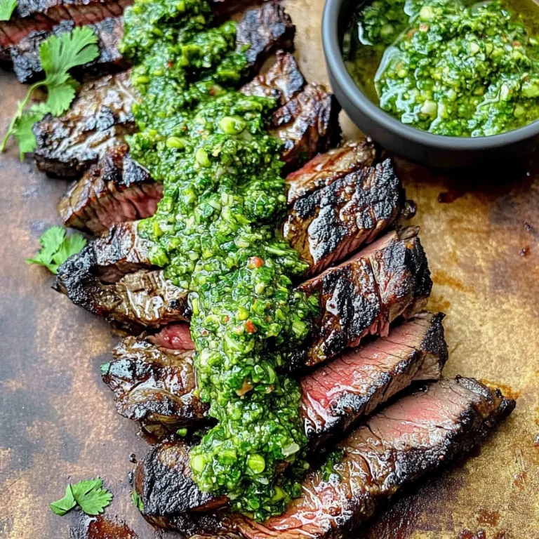 Skirt Steak Marinade Recipe with Chimichurri Recipe