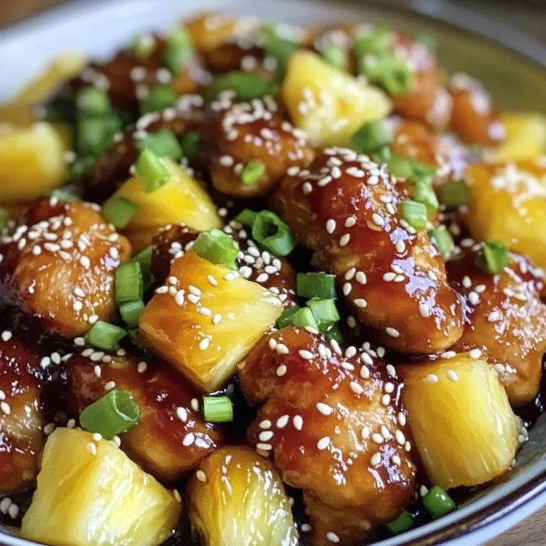 Sticky Teriyaki Pineapple Chicken
