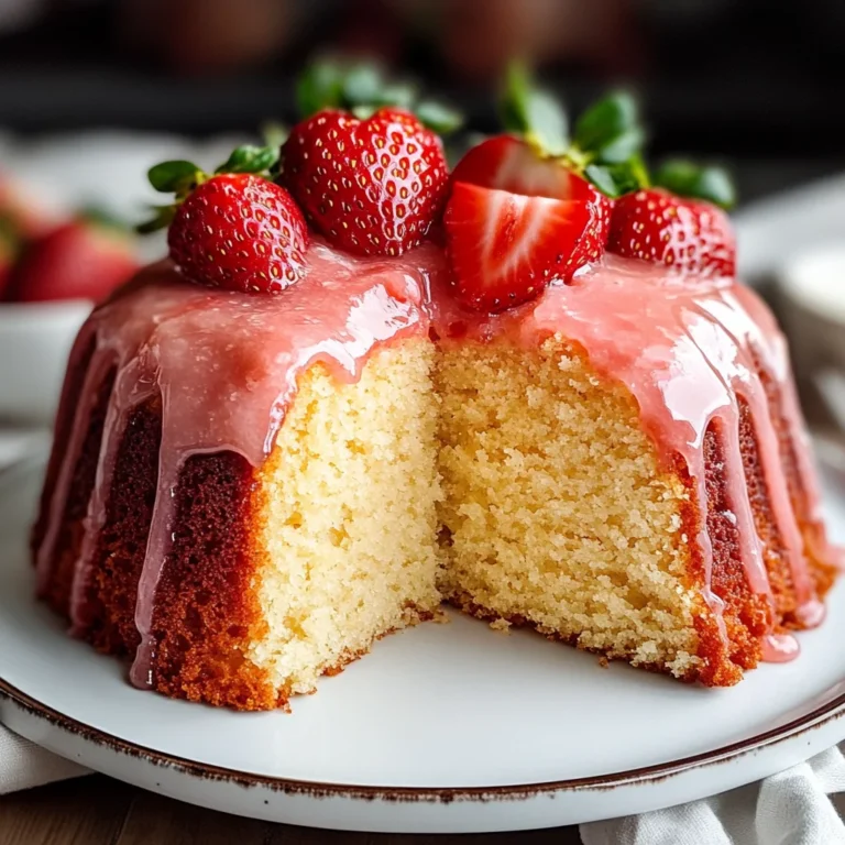 Strawberry Pound Cake Recipe