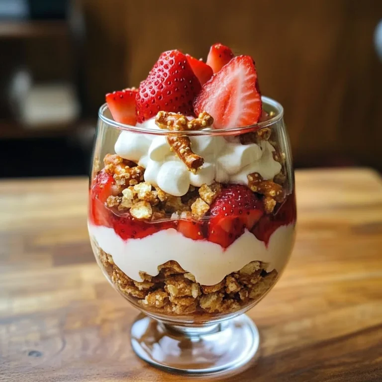 Strawberry Pretzel Parfait