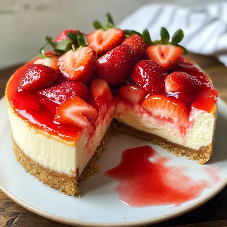 THE BEST STRAWBERRY CHEESECAKE RECIPE