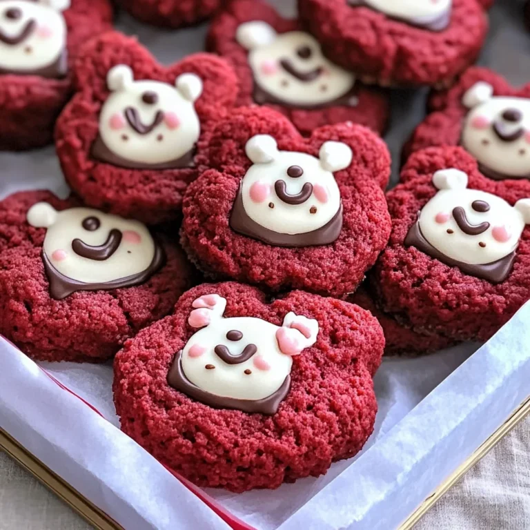 Tasty Red Velvet Bear Cookies