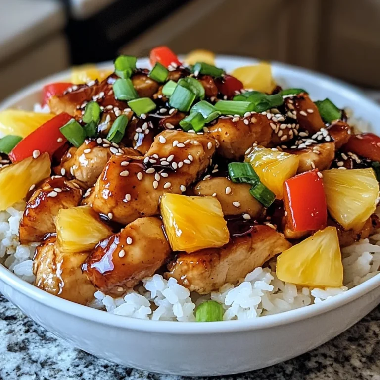 Teriyaki Pineapple Chicken Bowls: A Flavorful Delight!