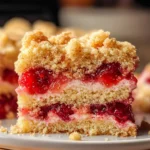 Vegan Strawberry Crumb Cake