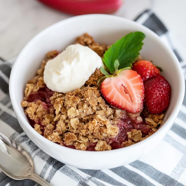 Strawberry Rhubarb Crisp