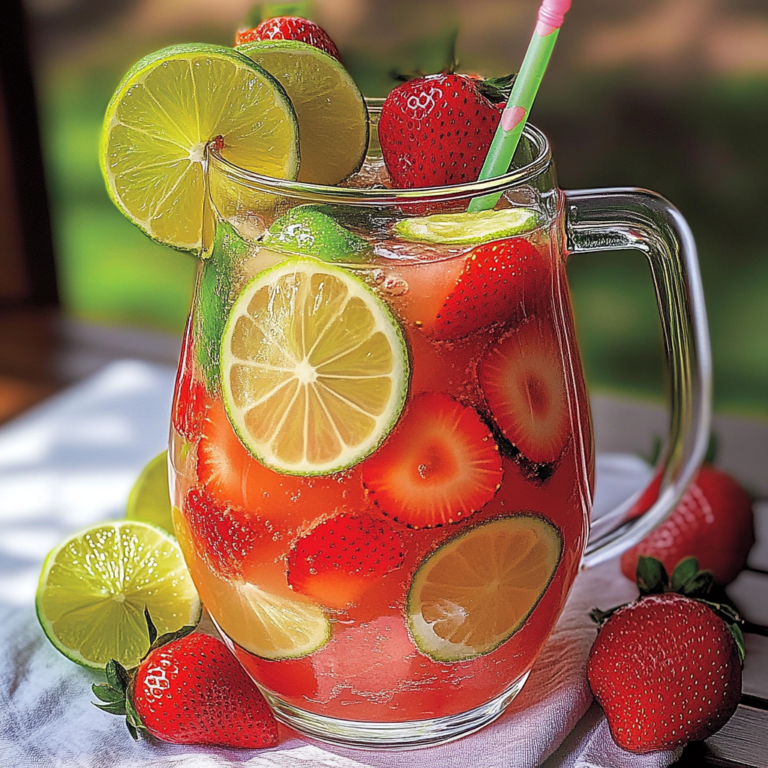 Tart and Sweet Strawberry Limeade