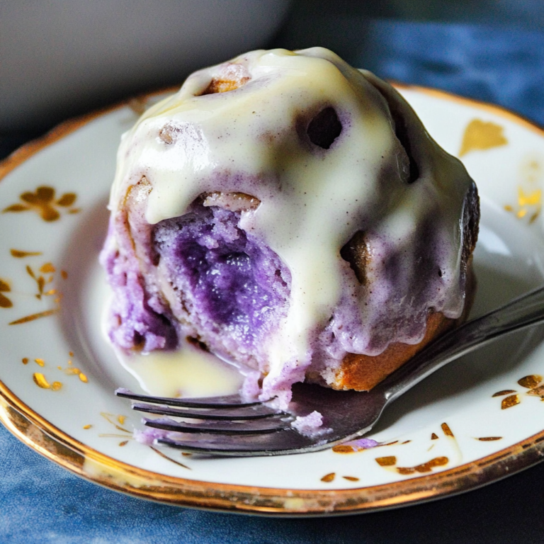 Ube Cinnamon Rolls from Scratch