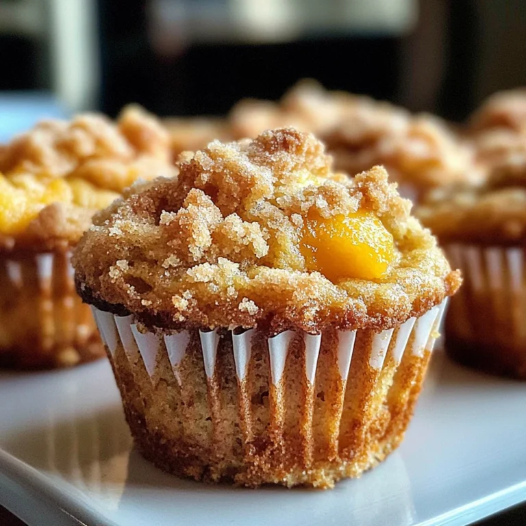 Amazing Peach Muffins 2 Ways