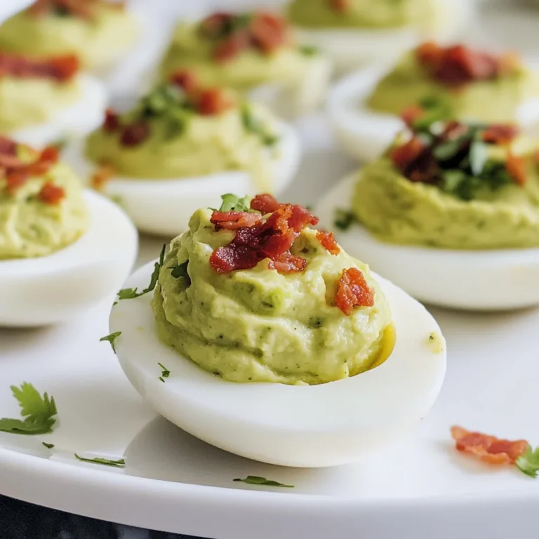 Avocado Deviled Eggs