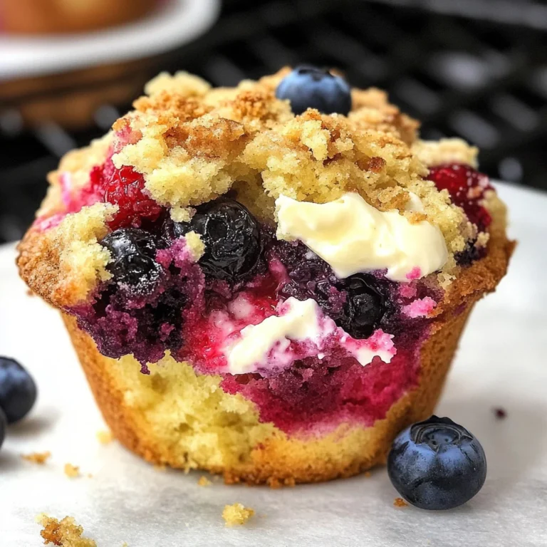Berry Cream Cheese Muffins