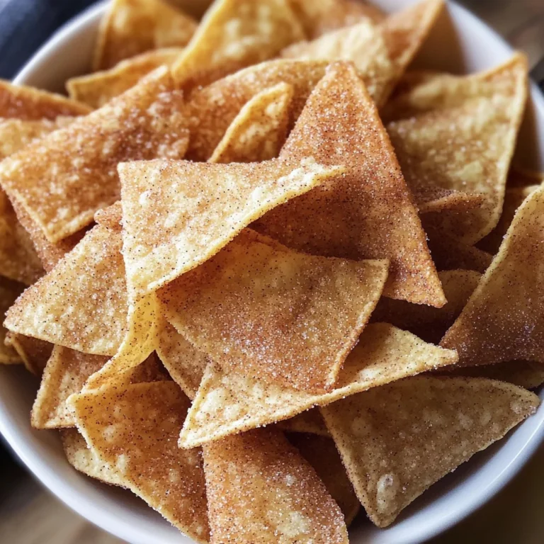 Cinnamon Sugar Tortilla Chips (Oven Baked)